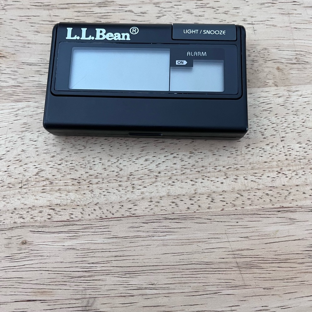L.L. Bean Black Digital Alarm Clock